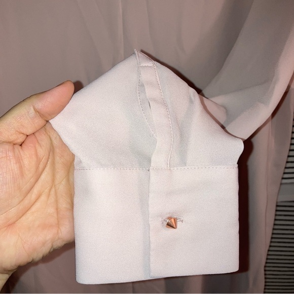 Banana Republic Women’s Ruffle-Front Dress |Pink | Romantic | Size 10 - Picture 13 of 15